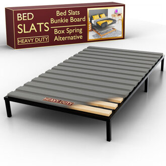 Audra Horizontal Mattress Support Wooden Bunkie BoardSlats with Cover