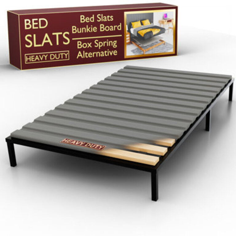 Audra Horizontal Mattress Support Wooden Bunkie BoardSlats with Cover