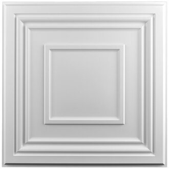 2 ft x 2 ft Drop-in PVC Ceiling Tile3D PVC Panels12-Pack48 sqft
