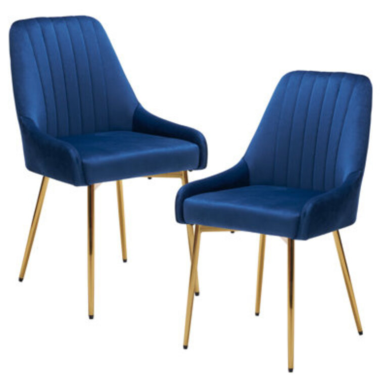 Kataleah Tufted Velvet Side Dining Chairs
