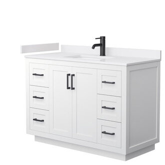 Miranda 48 Freestanding Single Bathroom Vanity with Cultured Marble Top