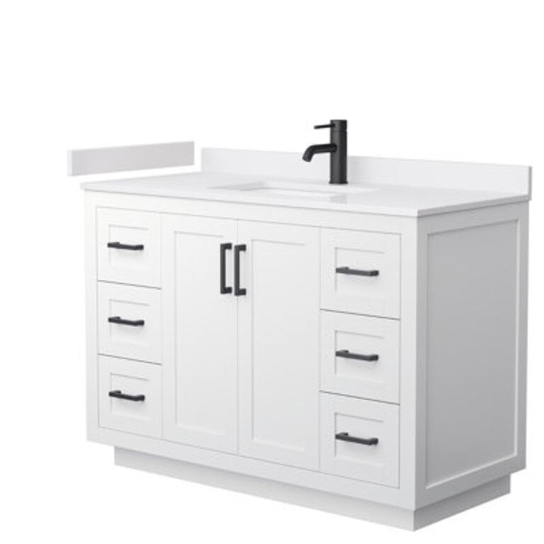 Miranda 48 Freestanding Single Bathroom Vanity with Cultured Marble Top
