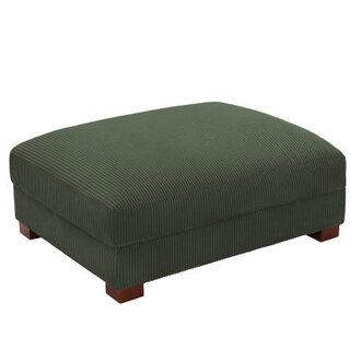 Maelina Rectangular Corduroy Upholstered Ottoman
