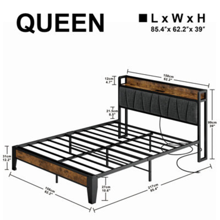 Tharsiga Upholstered Bed