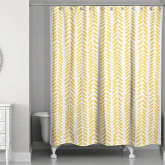 Alline 74 H x 71 W Polyester Shower Curtain