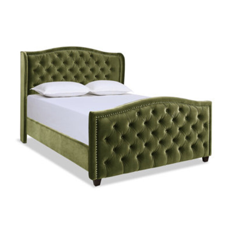 Coleman Upholstered Wingback Bed
