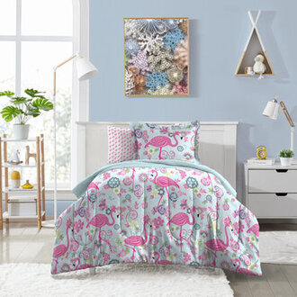 Dream Factory Flamingo Twin Biab Pink