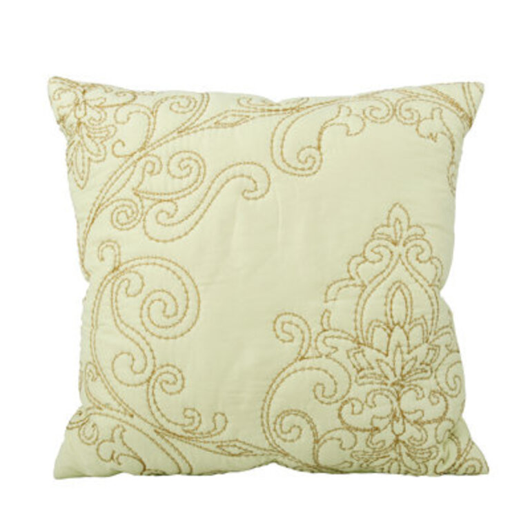 4 Piece Damask Oversized Embroidery Bedspread Set