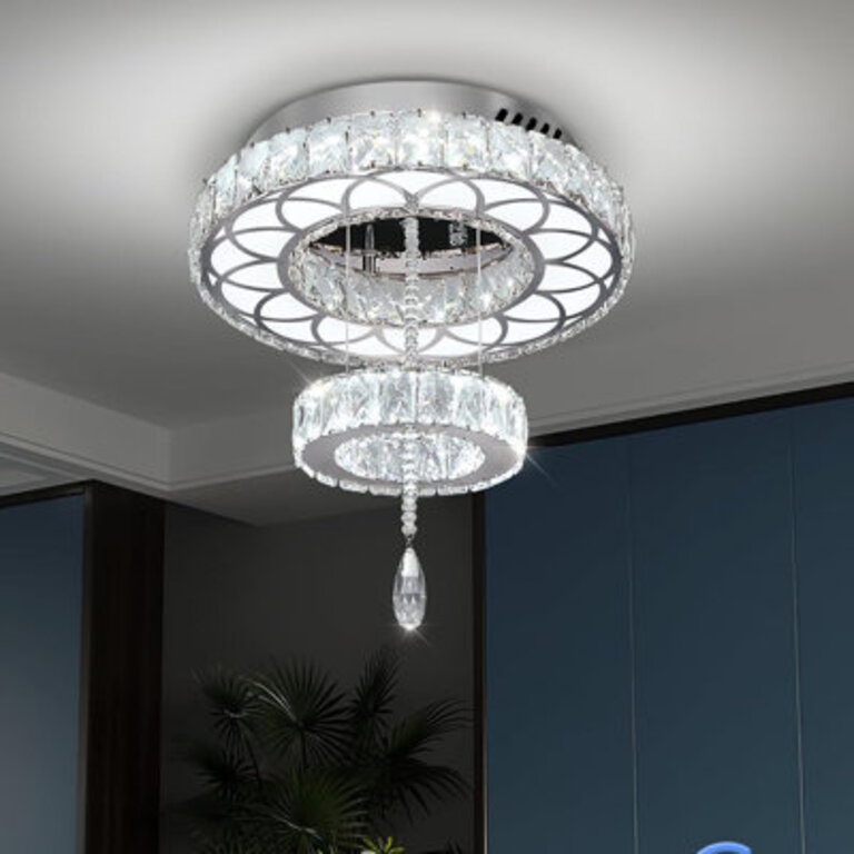 Nnamdi LED Flush Mount Ceiling Light for Hallway Bedroom Kitchen Entryway 118In