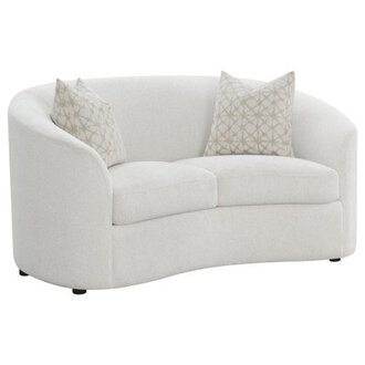 Ashleen 655 Round Arm Curved Loveseat