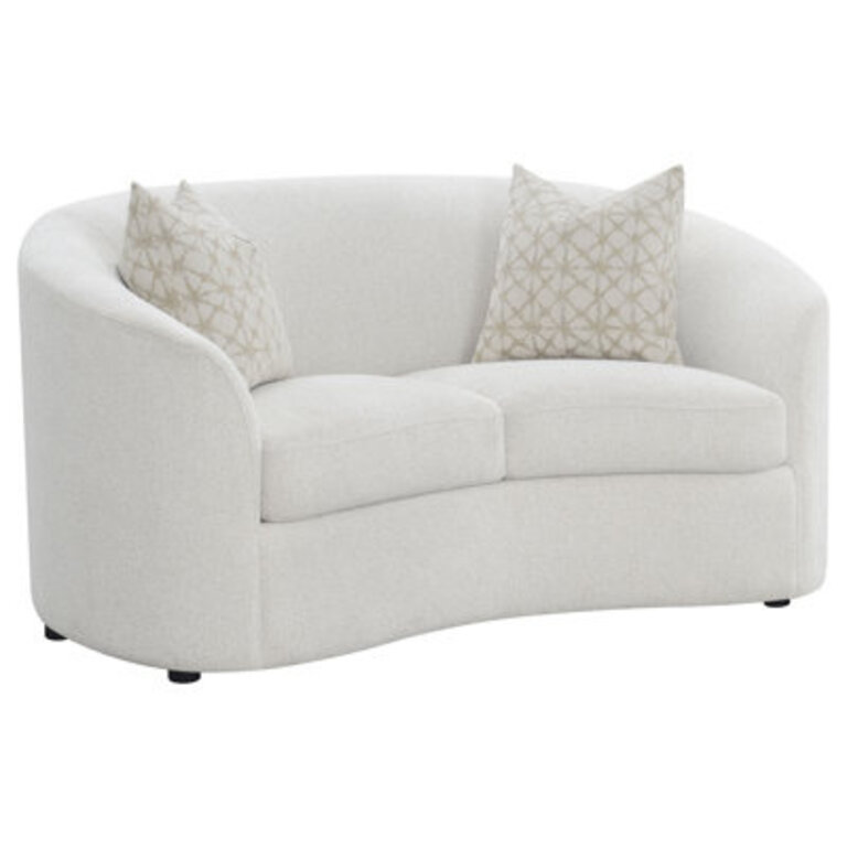 Ashleen 655 Round Arm Curved Loveseat