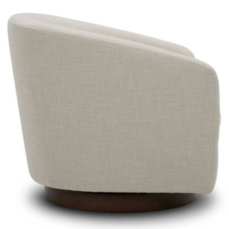 Bennett Upholstered Swivel Barrel Chair