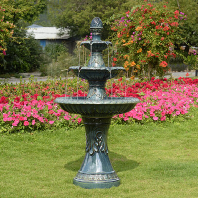 Shiloh 3 Tier Ceramic Fountain - Elegance No Lights