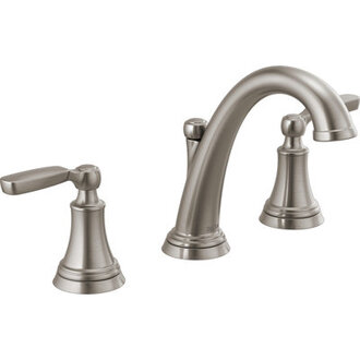 Woodhurst Widespread Bathroom Faucet 3 Hole 2-handle Bathroom Sink Faucet with Drain Assembly