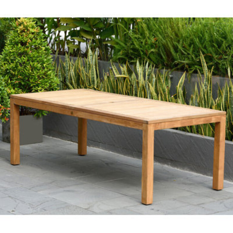 Tempo 87 W x 39 D Rectangular Teak Dining Table