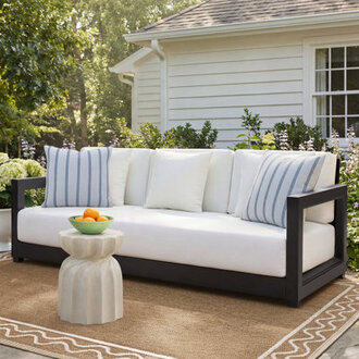 Melrose 7655 Wide Outdoor Patio Sofa with Cushions