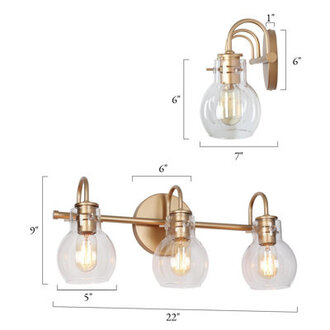 Sia Dimmable Vanity Light