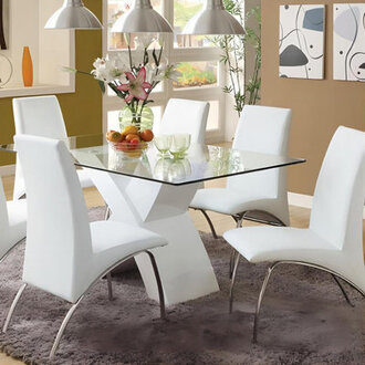 Melillo Glass Top Dining Table