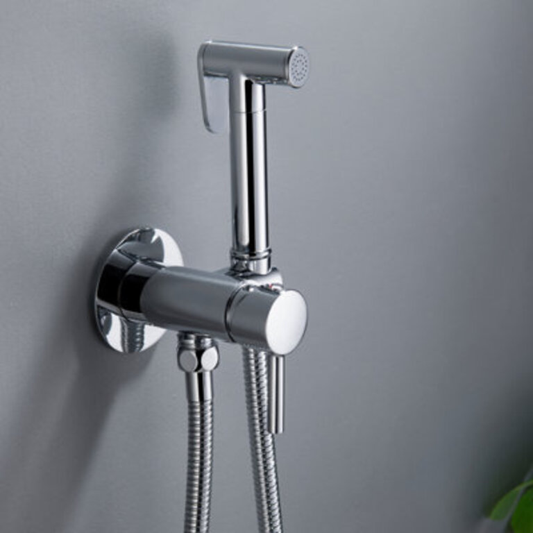 Handheld Bidet Sprayer for Toilet Round Hand Held Bidet with Faucet Bathroom Toilet Bidet Attachment