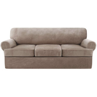 ThickVelvetSlipcoverswithTCushionCover Machine Washable