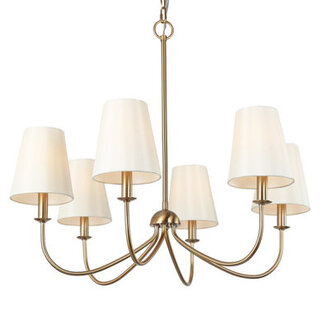 Abbiney 6-Light Dimmable Candle Style Chandelier with Adjustable Height