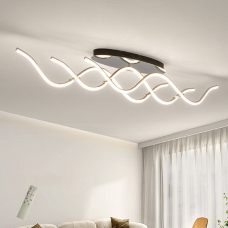 3 - Light 4055 LED Dimmable Linear Flush Mount