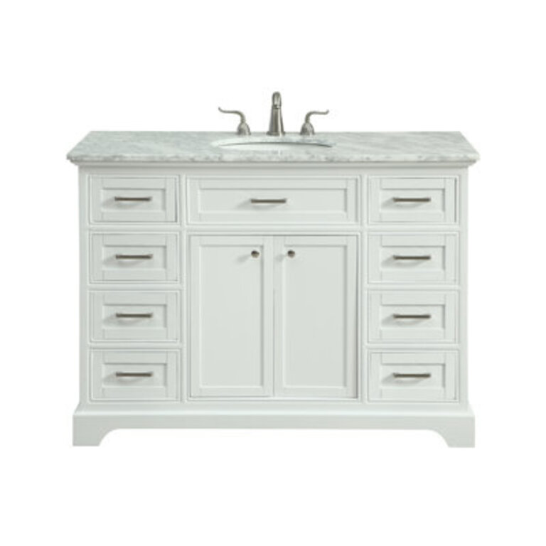 Hermes 48 Single Bathroom Vanity with Marble Top