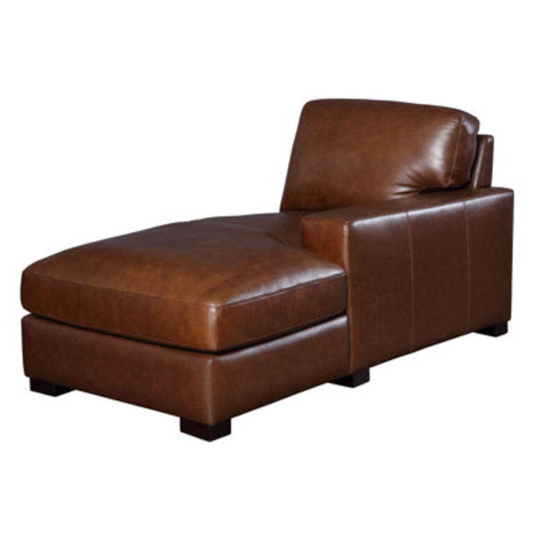 Antanisha 1395 Wide Genuine Leather Left Hand Facing Modular Sectional with Ottoman