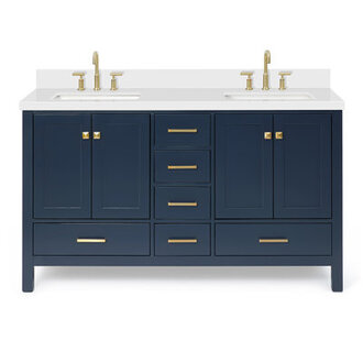 Grevera 61" Double Bathroom Vanity Set