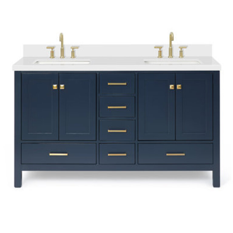 Grevera 61" Double Bathroom Vanity Set