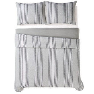Kiel Stripe Flannel Cotton Flannel Striped Duvet Cover