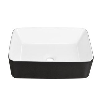 DeerValley Ally 19 x 15 Vitreous China Rectangular Bathroom Sink Vessel Sink