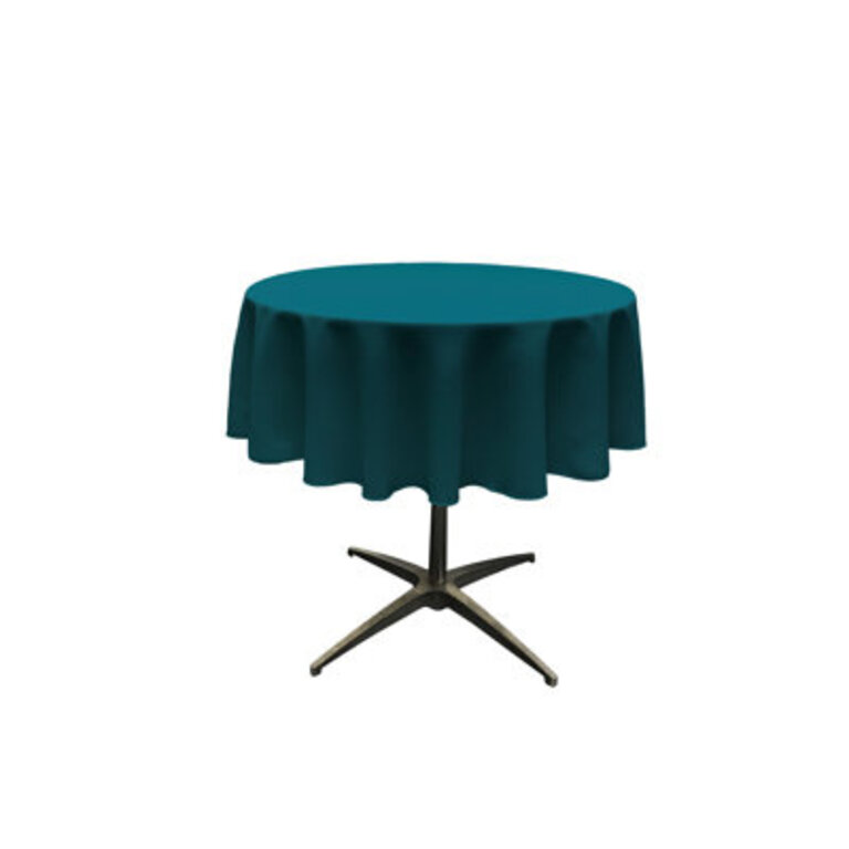 Fisher Solid Color Round Tablecloth