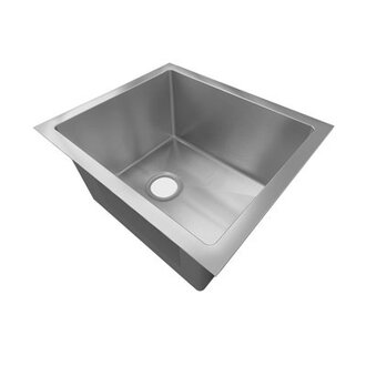 Sinber 16 x 18 Undermount Single Bowl Kitchen Sink with 18 Gauge 304 Stainless Steel Satin Finish