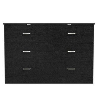 Allyannah 47 W 6-Drawer Manufactured Wood Double Dresser with Interlocking Drawers