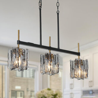 Eton 248 W 3-Light Dimmable Metal Linear Pendant