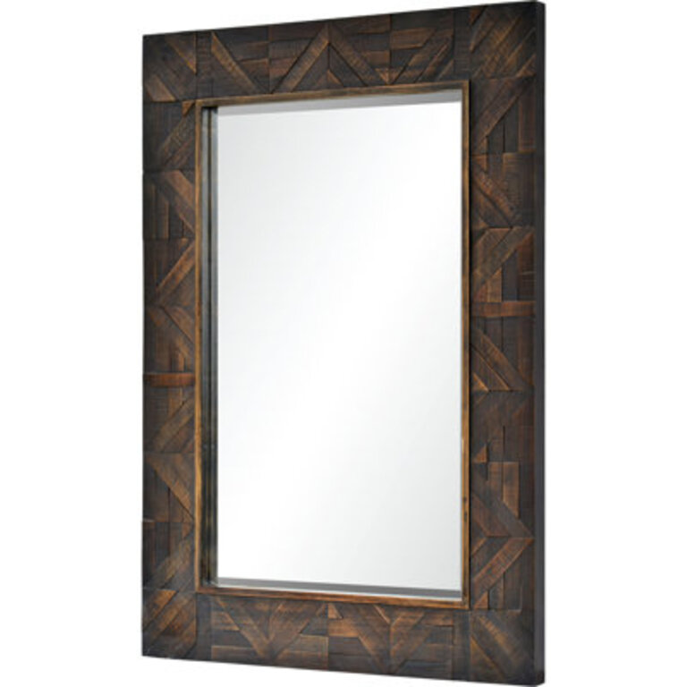 Aldrich Wood Flat Wall Mirror