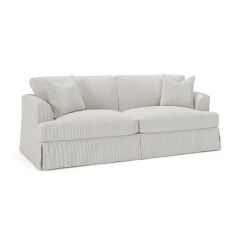 Lucia Recessed Arm Slipcovered Sofa