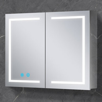 Gerding 315 W 2362 H Surface Frameless Medicine Cabinet Mirror 3 Fixed