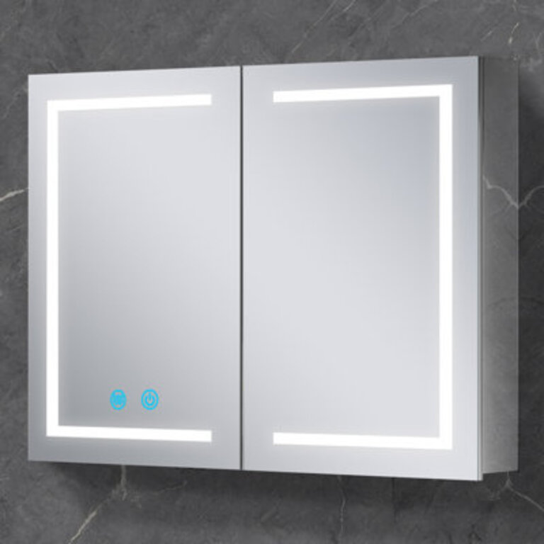 Gerding 315 W 2362 H Surface Frameless Medicine Cabinet Mirror 3 Fixed