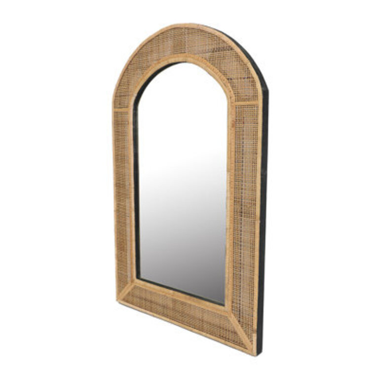 Amuda Boho Rattan Wall Mirror