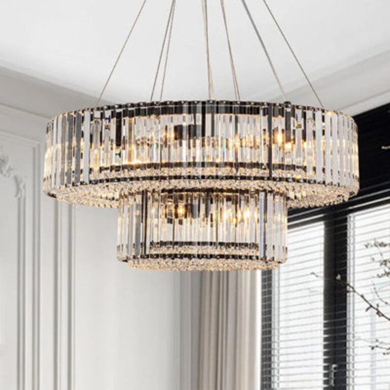 Craggie 12 - Light Crystal Tiered Chandelier