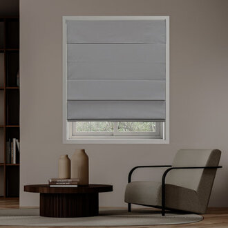Coursey Cordless Blackout 100 Cotton Roman Shade with Cellular Shade Backing