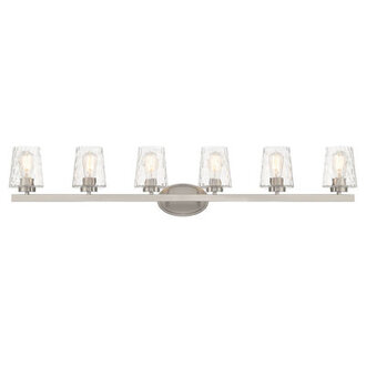 Saratoga 6 - Light Bathroom Steel Dimmable Vanity Light