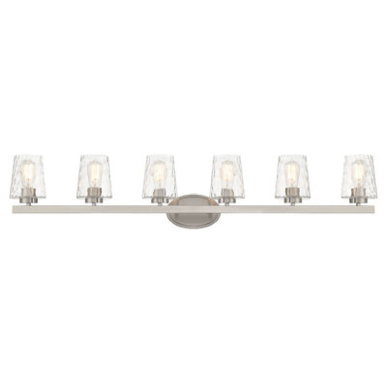 Saratoga 6 - Light Bathroom Steel Dimmable Vanity Light