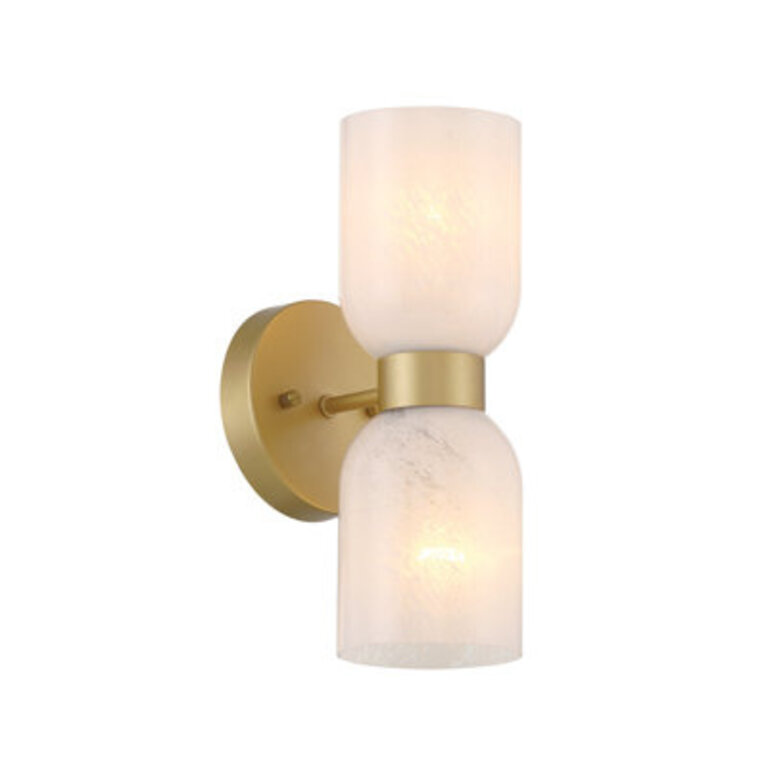Eugenie 2-Light Steel Dimmable Armed Sconce