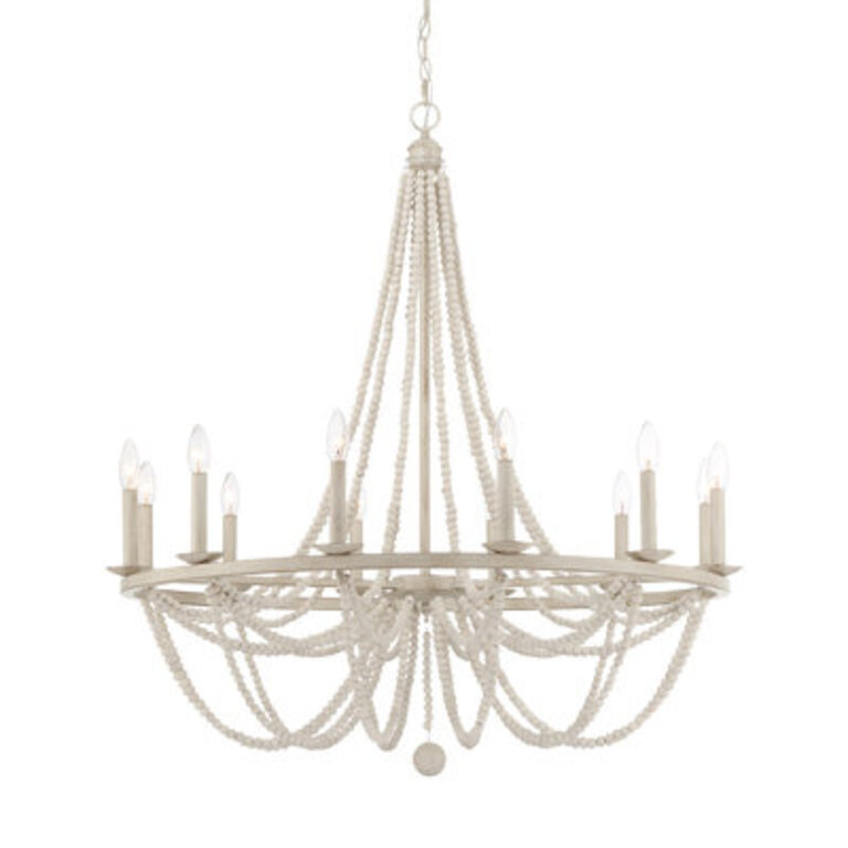 Knaack 12-Light Dimmable Beaded Chandelier