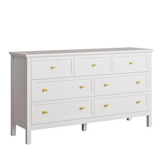 Dezmand Porter 7 Drawer Dresser Modern Dresser With Gold Handles