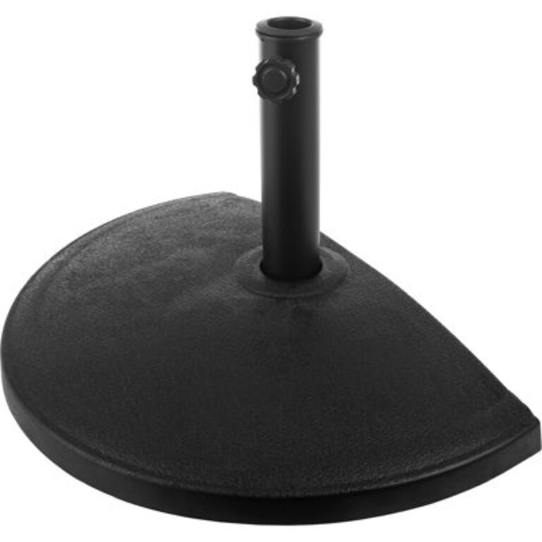 Charlyann Half Umbrella Base - 32lbs Heavy-Duty Resin and Cement Weighted Patio Umbrella Stand for Table and Freestanding Umbrellas by Pure Garden