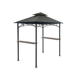 APEX GARDEN Replacement Canopy for L-GG001PST-F 8x5 Double Tiered Canopy Grill BBQ Gazebo